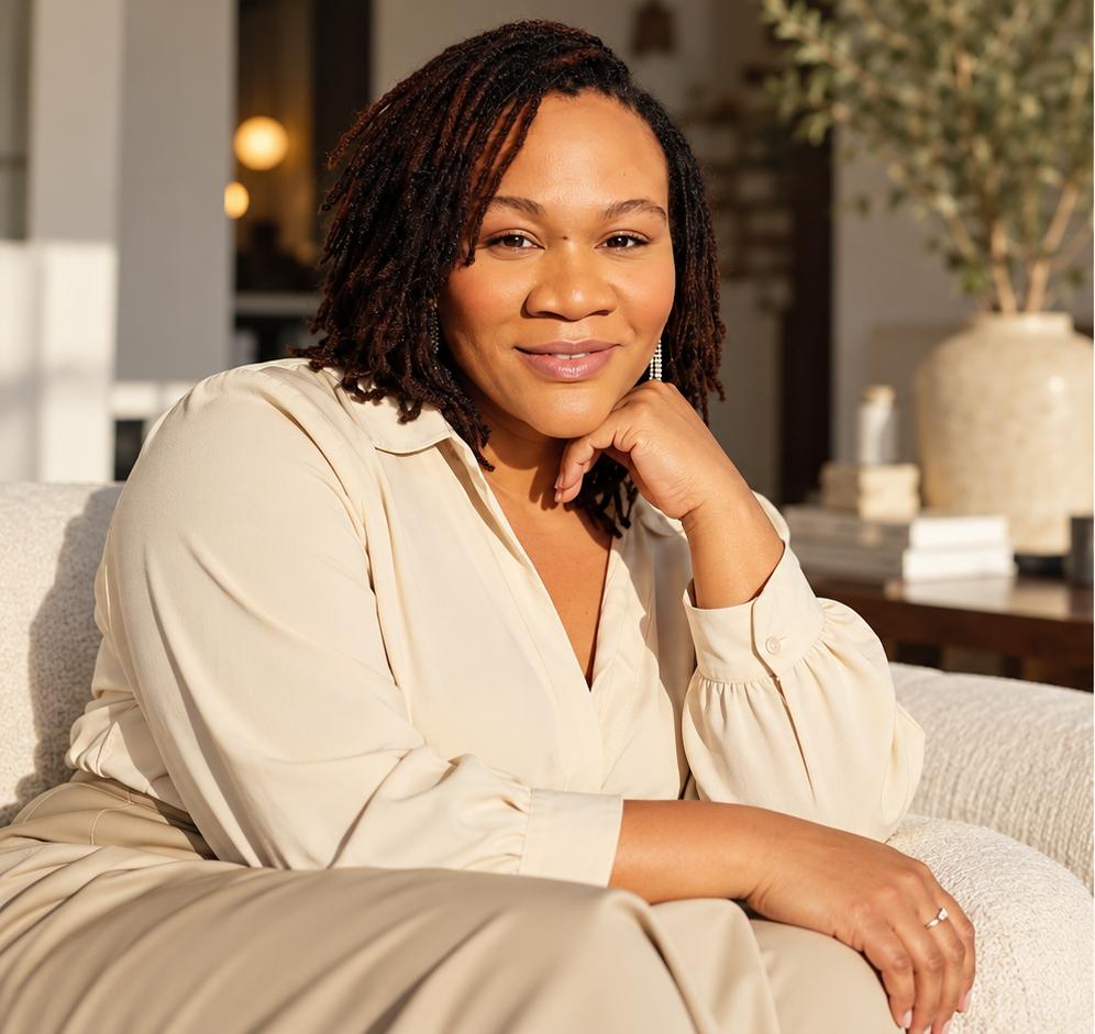 Lorrenza Williams in a warm modern workspace